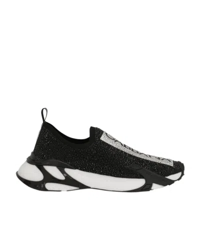DOLCE & GABBANA DOLCE  GABBANA FAST EMBELLISHED SLIP-ON SNEAKERS