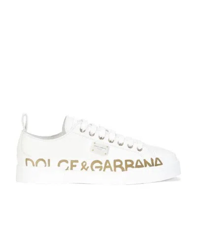 DOLCE & GABBANA DOLCE  GABBANA LOGO PRINTED SNEAKERS