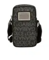 Dolce & Gabbana Logo-print Messenger Bag In Black