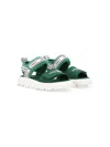 Dolce & Gabbana Logo-print Open-toe Sandals In Green