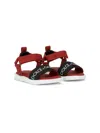 Dolce & Gabbana Logo-print Open-toe Sandals In Red