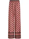 Dolce & Gabbana Silk Satin Jacquard Pajamas With Full Dg Logo In Pink