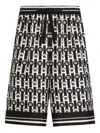 Dolce & Gabbana Logo-print Patterned Shorts In Multi