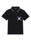 Dolce & Gabbana Logo-print Polo Shirt In Blue