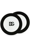 Dolce & Gabbana Set Aus Zwei Brottellern Mit Logo-print In White