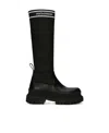 Dolce & Gabbana Logo-print Pull-on Boots In Black