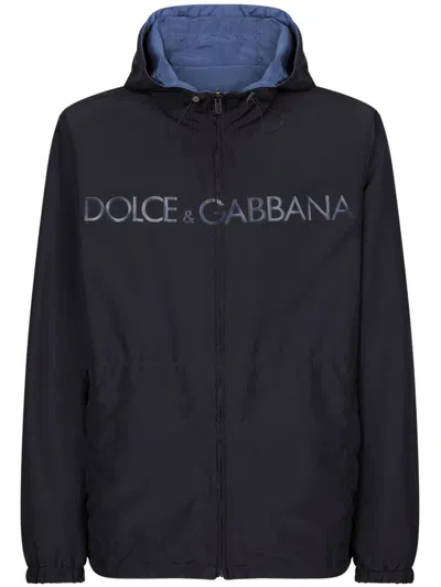 DOLCE & GABBANA LOGO-PRINT REVERSIBLE PARKA