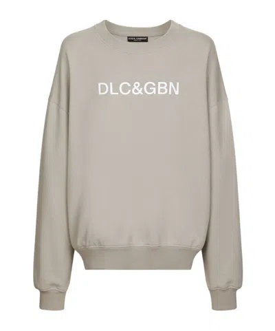 DOLCE & GABBANA DOLCE  GABBANA LOGO PRINTED CREWNECK SWEATSHIRT