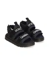 Dolce & Gabbana Logo-print Sandals In Blue
