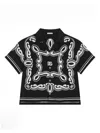 Dolce & Gabbana Batik Shirt With Bandanna Print In Black