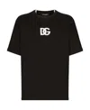 Dolce & Gabbana Dg Logo Print T-shirt In Black