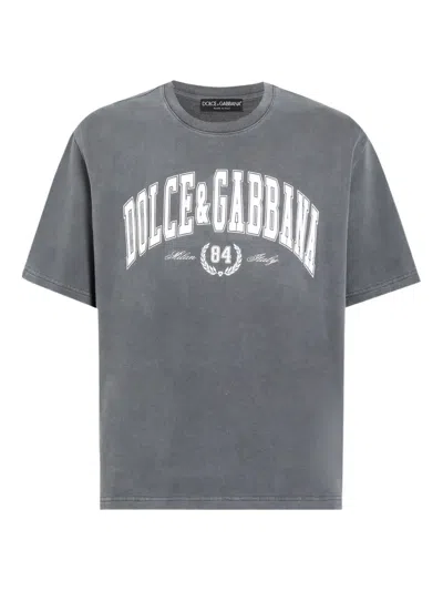 DOLCE & GABBANA LOGO-PRINT SHORT-SLEEVE T-SHIRT
