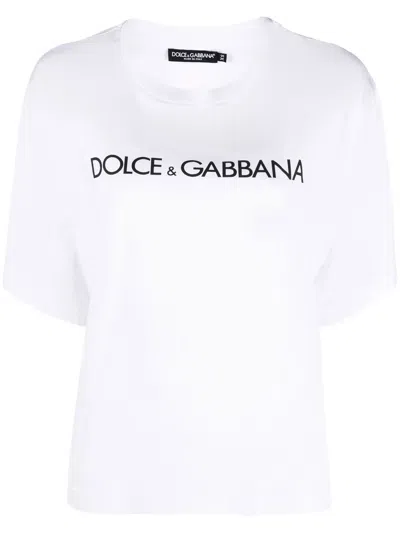 Dolce & Gabbana White T-shirt With Logo