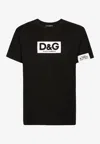 Dolce & Gabbana Logo-decorated T-shirt In Black