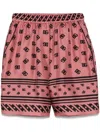 Dolce & Gabbana Logo-print Shorts In Pink