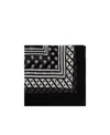 Dolce & Gabbana Logo-print Silk Scarf In Black