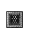 Dolce & Gabbana Logo-print Silk Scarf In Black