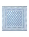 Dolce & Gabbana Silk Twill Foulard With All-over Dg Logo Print (90x90) In Blue
