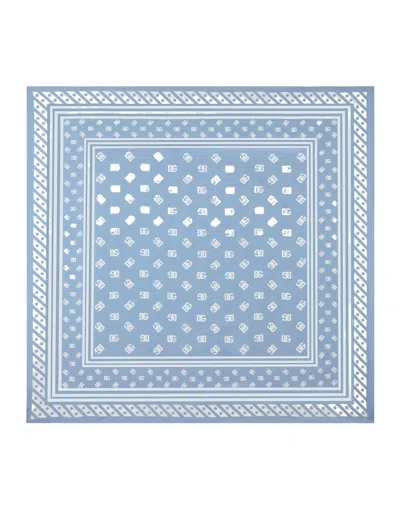 DOLCE & GABBANA LOGO-PRINT SILK SCARF