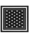 Dolce & Gabbana Logo-print Silk Tablecloth In Black