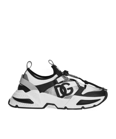 Dolce & Gabbana Logo-print Sneakers In Black
