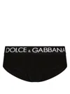Dolce & Gabbana Logo-print Stretch-cotton Briefs