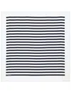 Dolce & Gabbana Logo-print Striped Silk Scarf In White