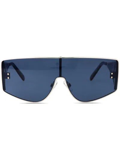 Dolce & Gabbana Logo-print Sunglasses In Silver