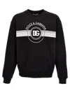 Dolce & Gabbana Logo Print Sweatshirt In Black