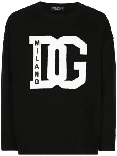 DOLCE & GABBANA LOGO-PRINT SWEATSHIRT