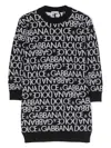 Dolce & Gabbana Logo-print Sweatshirt Dress In Black