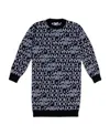 Dolce & Gabbana Logo-print Sweatshirt Dress In Black