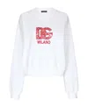 Dolce & Gabbana Logo-print Sweatshirt In White