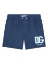 Dolce & Gabbana Dg Swim Trunks In Blue