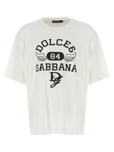 Dolce & Gabbana Logo Print T-shirt In White