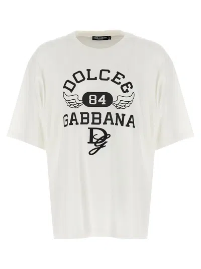Dolce & Gabbana Men Cotton T-shirt In White