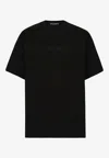 Dolce & Gabbana Jersey Crewneck T-shirt In Black