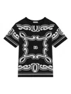 Dolce & Gabbana Cotton Bandana Print T-shirt In Black