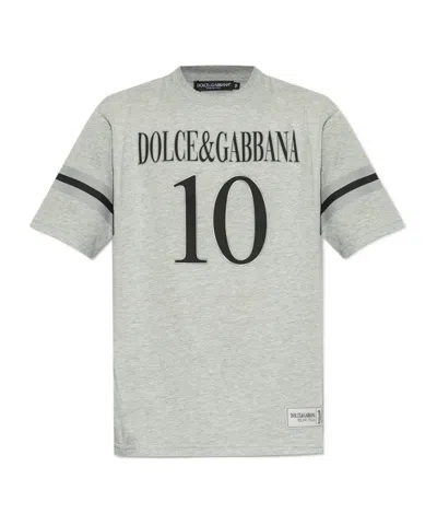 Dolce & Gabbana Logo-print T-shirt In Green