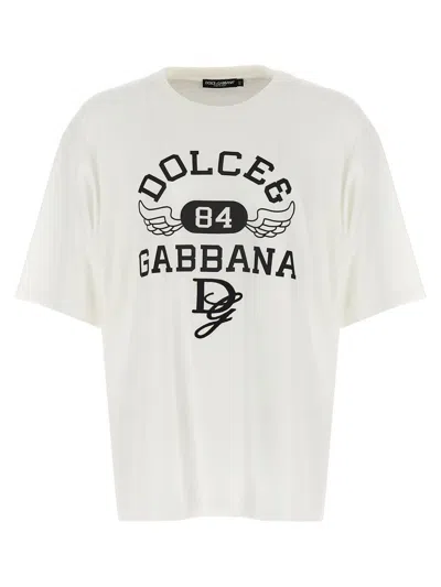 Dolce & Gabbana Men Cotton T-shirt In White