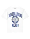 Dolce & Gabbana Cotton Logo T-shirt (8-12 Years) In White