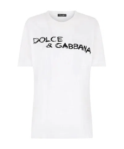 Dolce & Gabbana Logo-print T-shirt In White