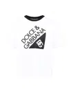 Dolce & Gabbana White T-shirt For Kids With Logo In White