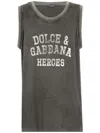 DOLCE & GABBANA LOGO-PRINT TANK TOP