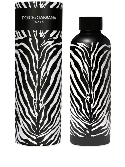 Dolce & Gabbana Logo-print Thermos In Black
