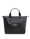 Dolce & Gabbana Logo-print Tote Bag In Black