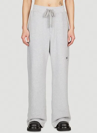 Dolce & Gabbana Logo Print Track Pants In Grey