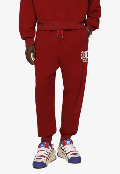 Dolce & Gabbana Logo-print Track Pants In Red