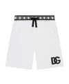 Dolce & Gabbana Logo-print Track Shorts In White