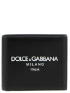 Dolce & Gabbana Logo Print Wallet Wallets And Card Holders White/black